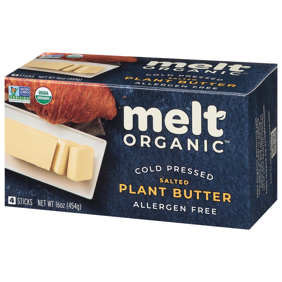 slide 2 of 9, Melt Organic Sticks Salted Plant Butter 4 ea, 4 ct