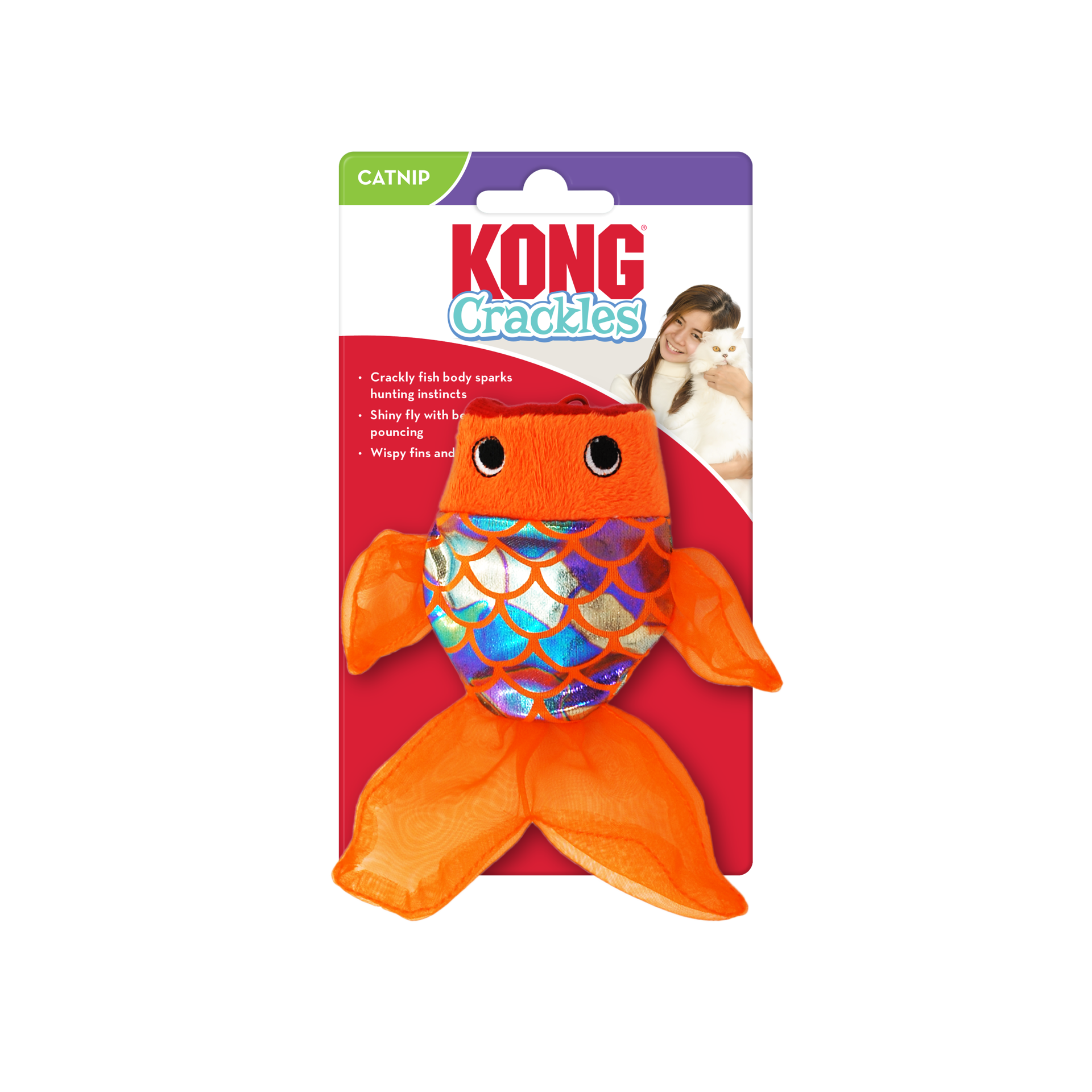 slide 4 of 4, KONG Cat Toy Crackles Gulpz, 1 ct