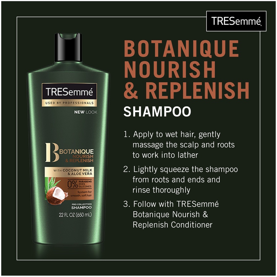 slide 2 of 5, TRESemmé Shampoo Botanique With Coconut Milk & Aloe Vera, 22 oz