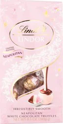 Lindt LINDOR Neapolitan White Chocolate Truffles, 8.5 oz Bag