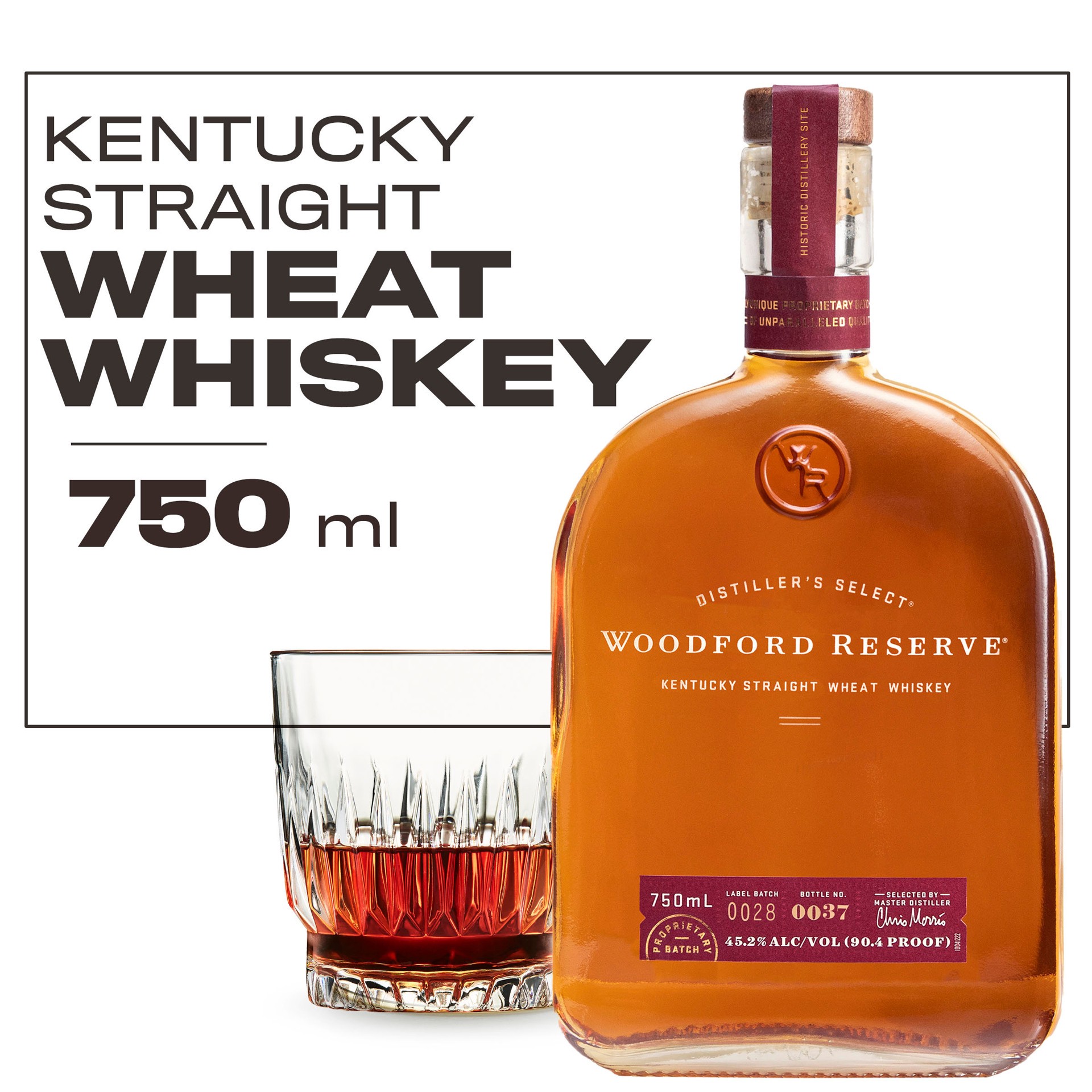 slide 8 of 9, Woodford Reserve Kentucky Straight Wheat Whiskey 750 ml, 750 ml