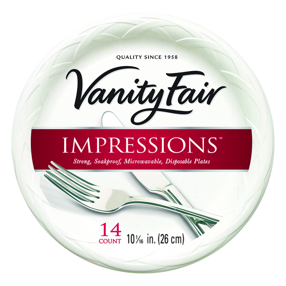 slide 1 of 5, Vanity Fair Impression Plates 10", 14 ct