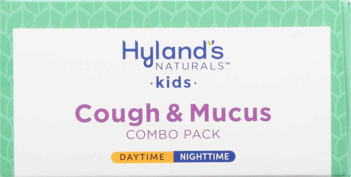 slide 9 of 9, Hyland's Naturals Kids Natural Grape Flavor Mucus + Cold Relief Combo Pack 2 - 4 fl oz Bottles, 2 ct