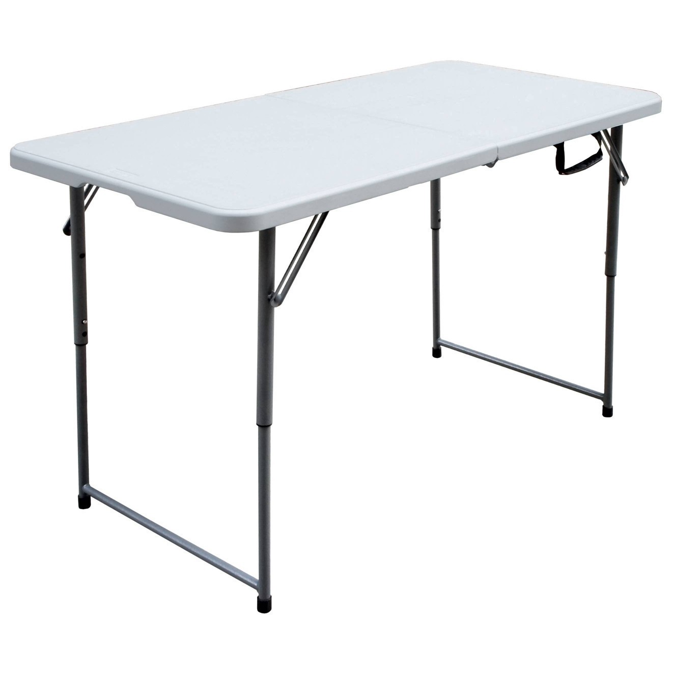 slide 3 of 6, Peakform 4' Adjustable Height Folding Table Off-White, 4 ft