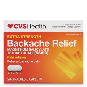slide 1 of 1, CVS Health Backache Relief Caplets Extra Strength, 24 ct