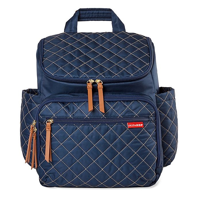 slide 1 of 6, Skip Hop Forma Diaper Backpack - Navy, 1 ct