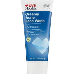 slide 1 of 1, CVS Health Creamy Acne Face Wash, 7.2 Oz, 1 ct
