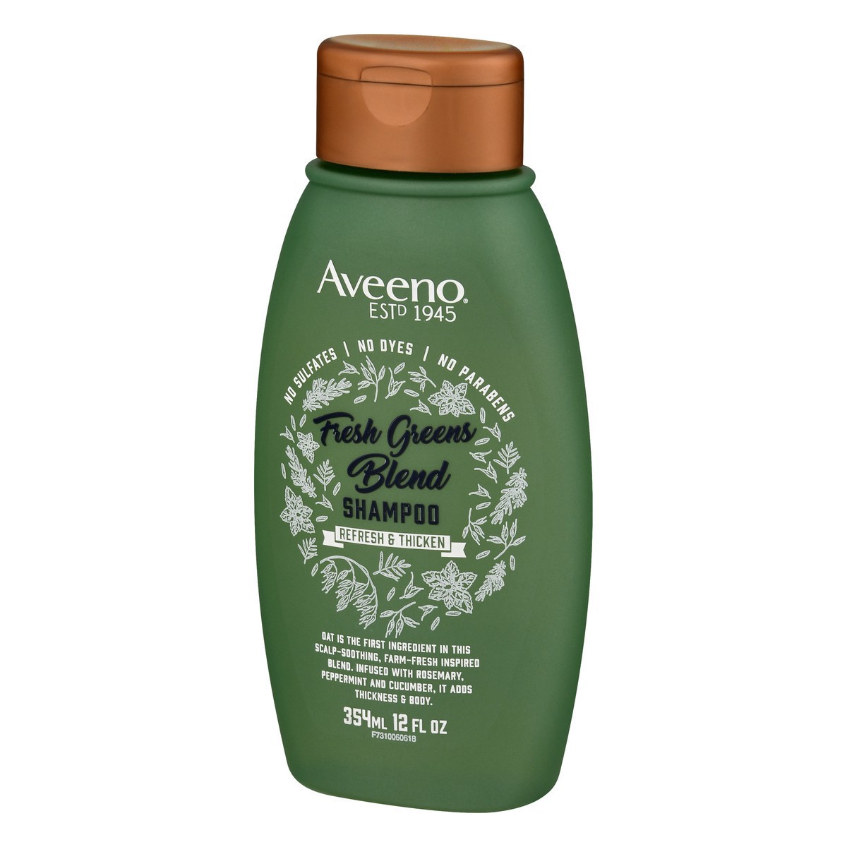 slide 8 of 9, Aveeno Scalp Soothing Fresh Greens Blend Shampoo, 12 Fl. Oz, 354 ml