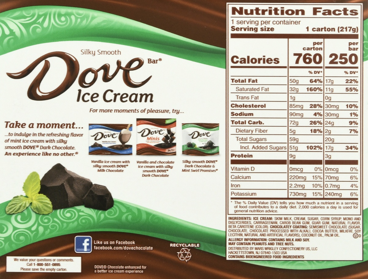 Dove Mint With Dark Chocolate Ice Cream Bars 3 Ct Shipt 9655