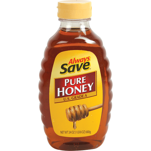 slide 1 of 1, Always Save US Grade A Pure Honey Squeeze Bottle, 24 oz