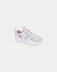 Oshkosh Toddler Girl Colorblock Metallic Heart Sneakers - White/Pink - Size 6