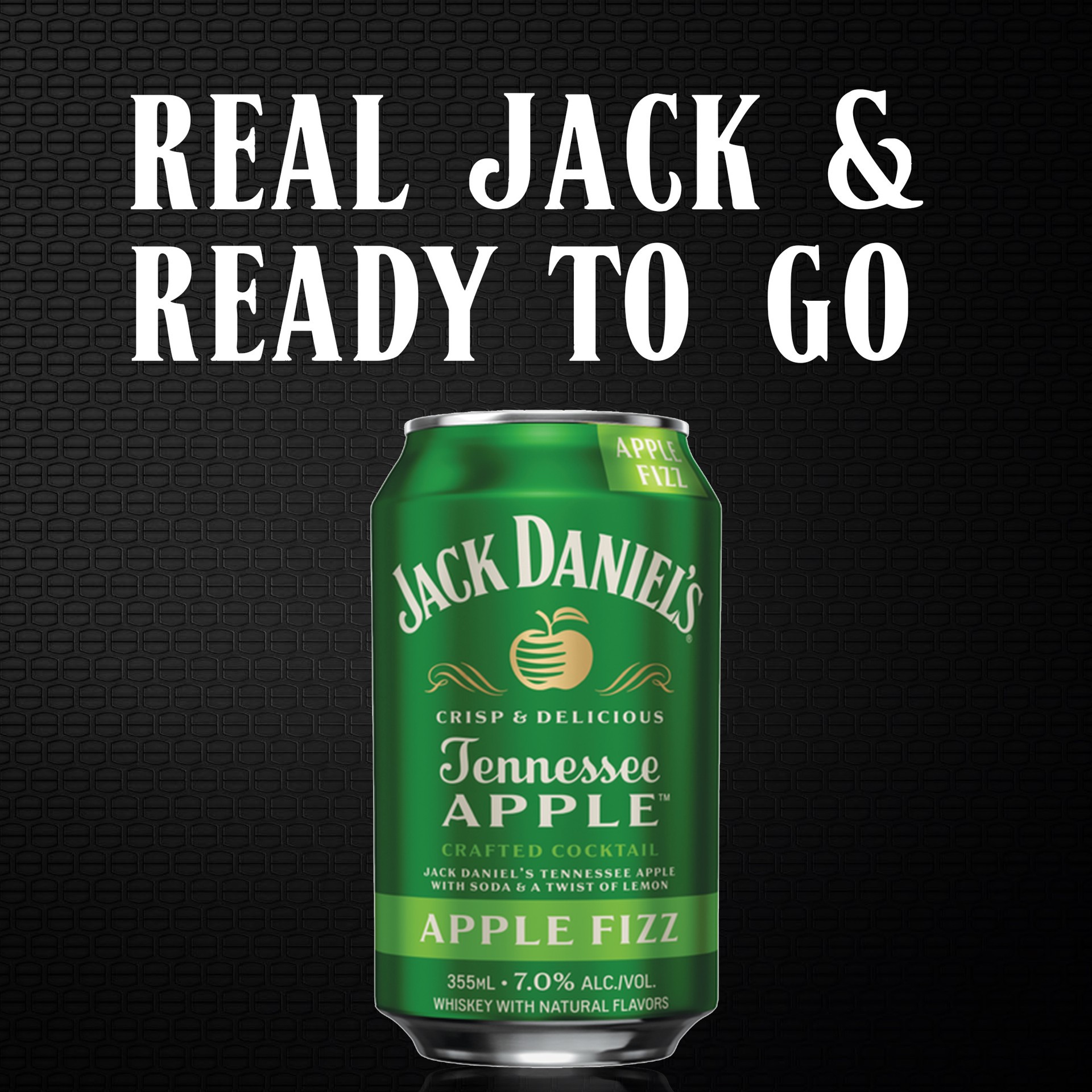 slide 3 of 8, Jack Daniel's Apple Fizz Ready to Drink Whiskey Cocktail, 12 oz Can, 4-Pack 14 Proof, 12 oz