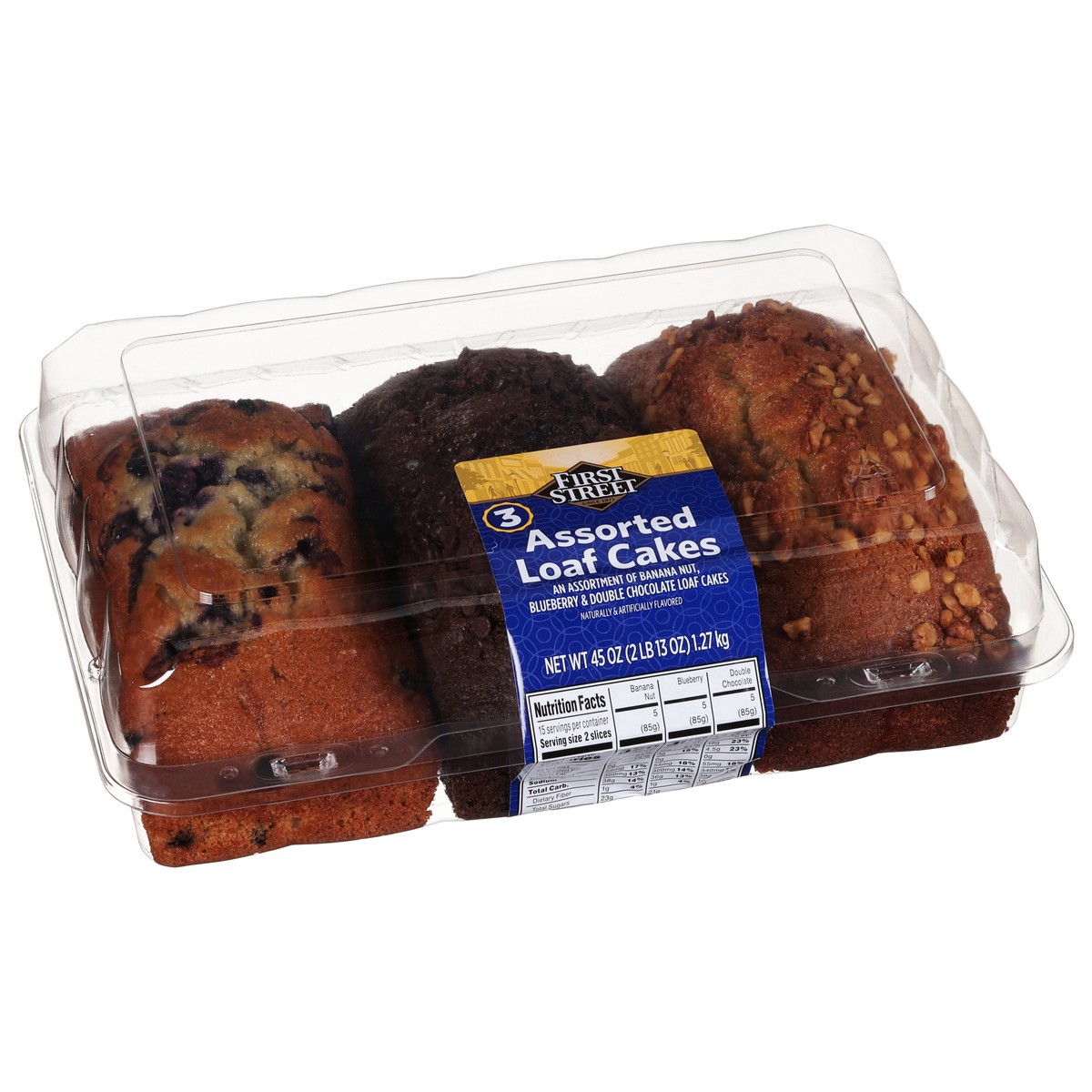 slide 4 of 4, First Street Variety Loaf Cake, 45 oz