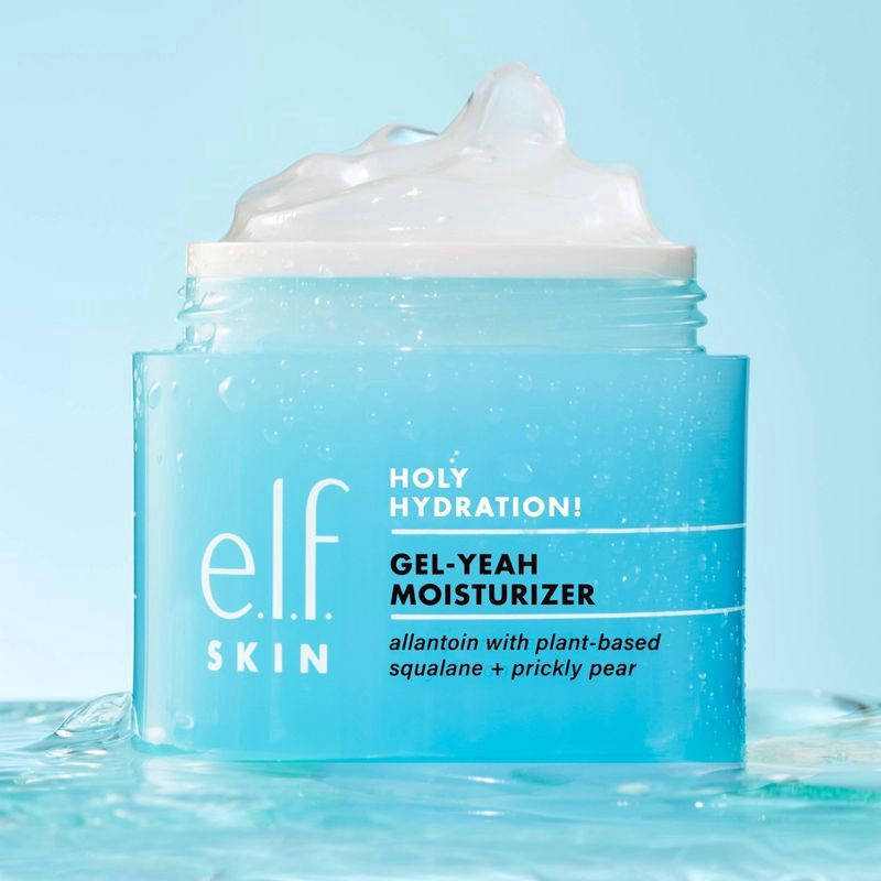 slide 9 of 10, e.l.f. Skin Gel-Yeah Moisturizer with Plant-Based Squalane + Prickly Pear 1.8 oz, 1.8 oz