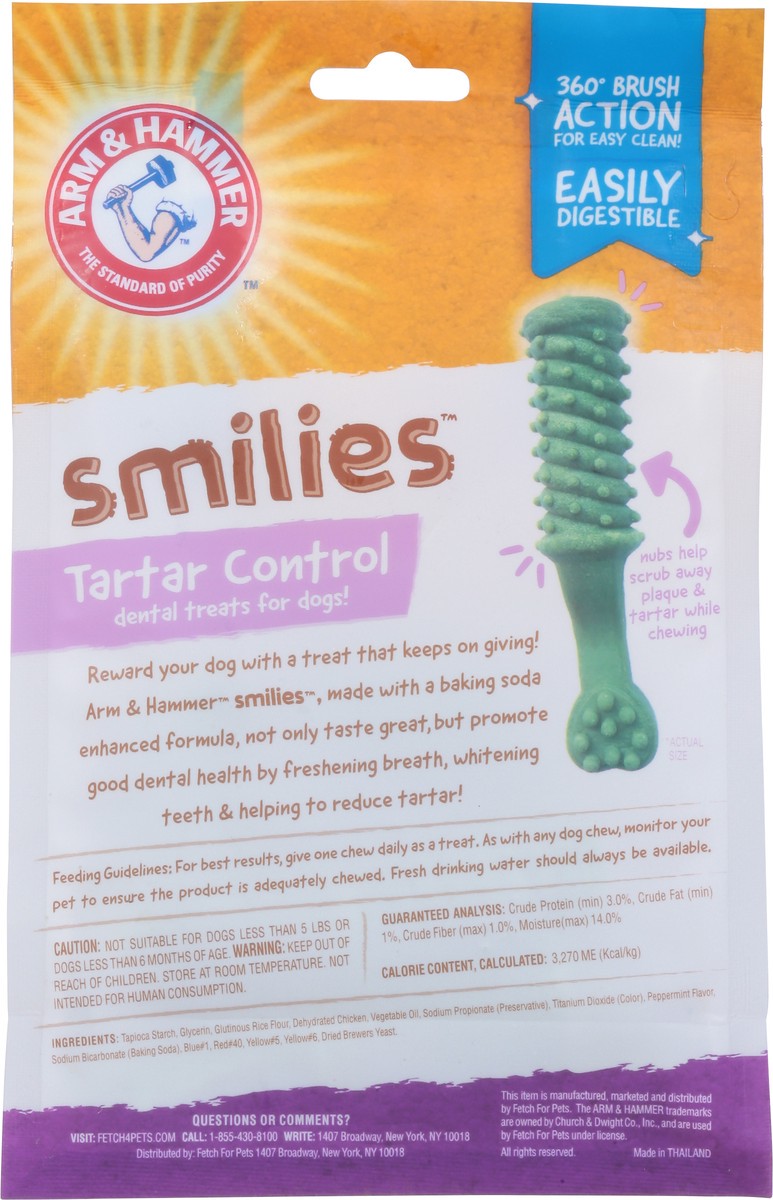 slide 9 of 10, ARM & HAMMER Advanced Care Dental Brush Chews for Dogs in Mint Flavor, 8 ct