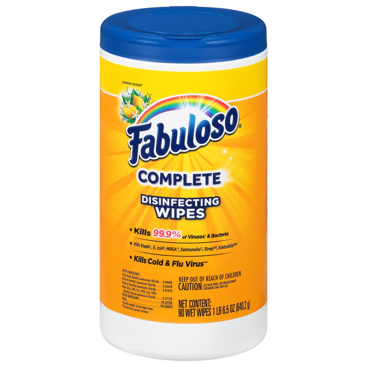 slide 10 of 10, Fabuloso Complete Disinfecting Wipes, 90 ct