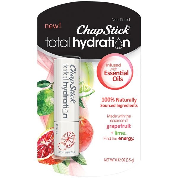 slide 1 of 1, ChapStick Total Hydration Energy With Essential Oils, Grapefruit+Lime, 0.12 oz