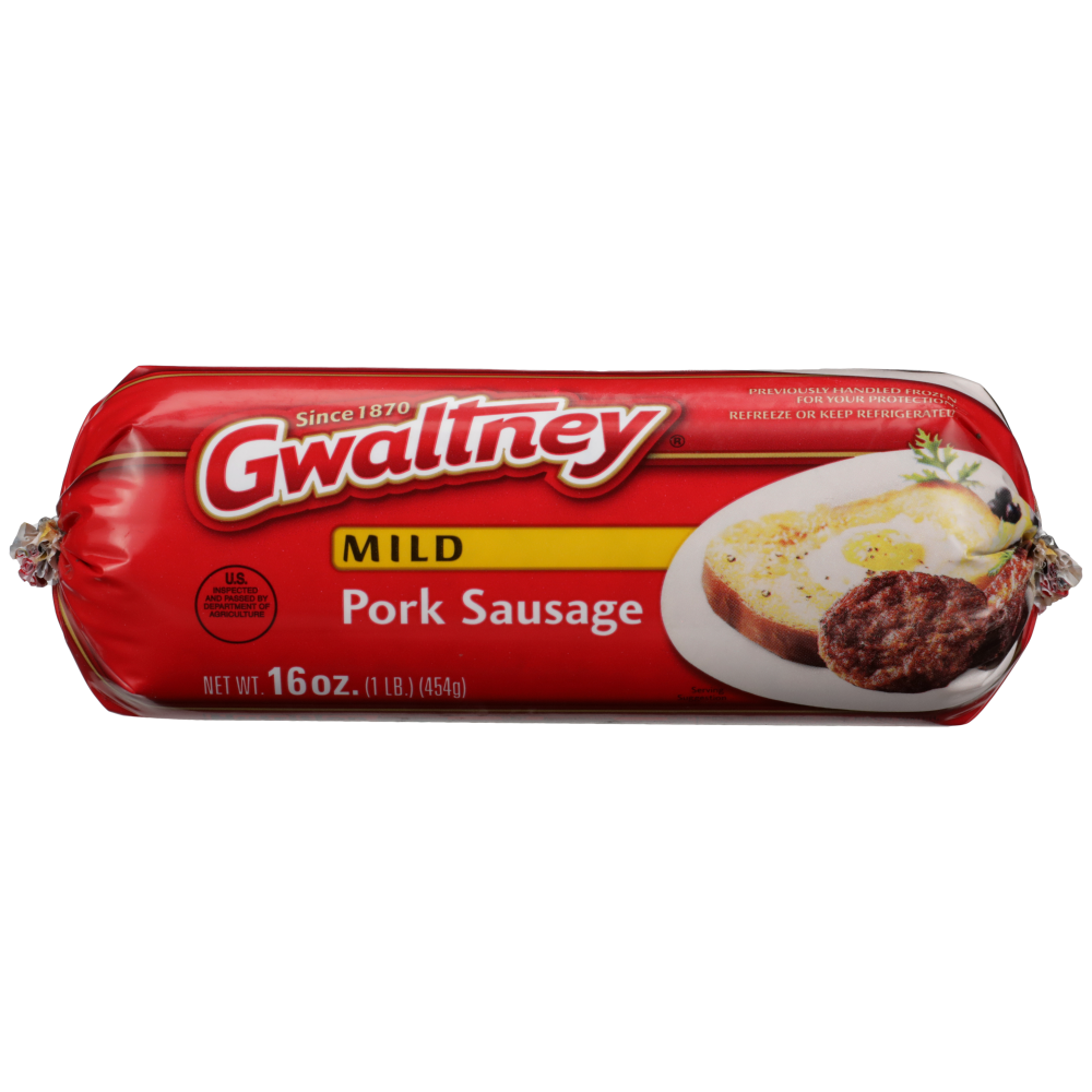 slide 1 of 6, Gwaltney Mild Sausage Roll, 16 oz