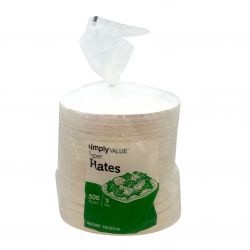 slide 1 of 1, Simply Value 9 Paper Plates, 500 ct