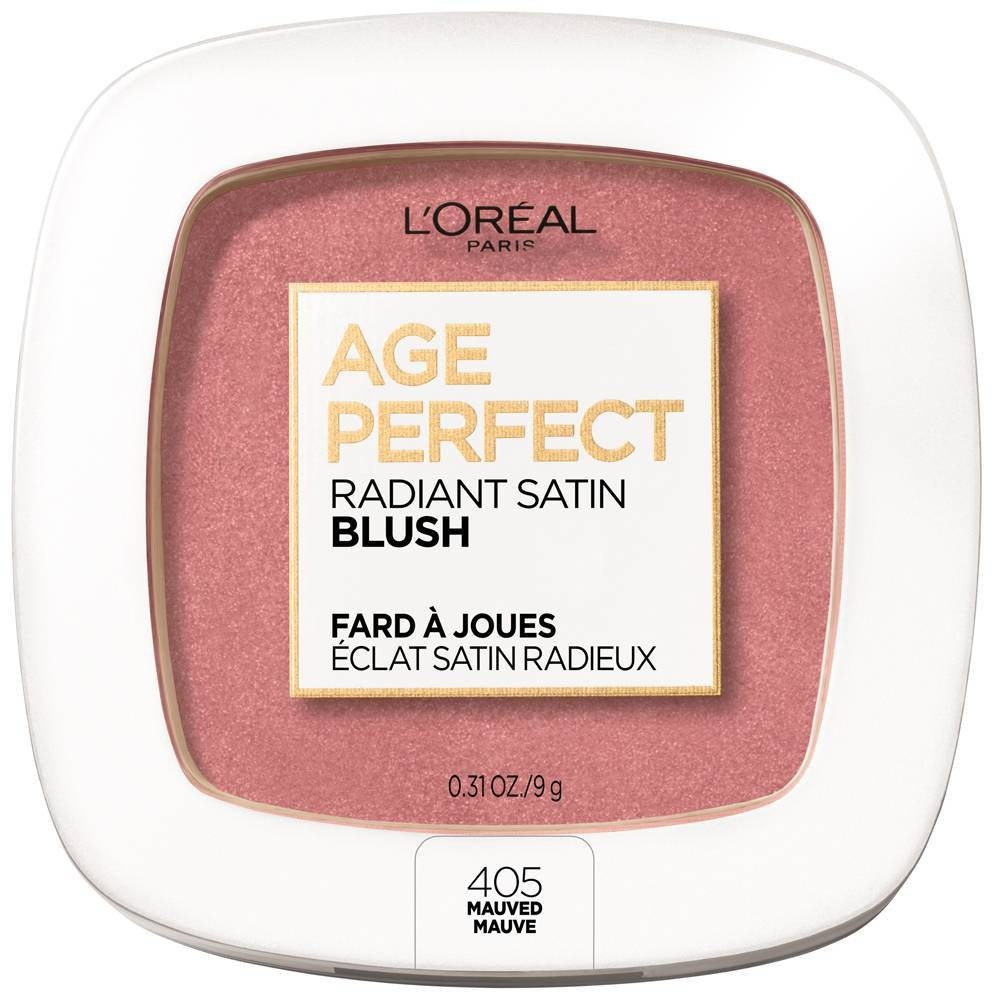 slide 1 of 1, L'Oréal Age Perfect Radiant Satin Blush With Camellia Oil, Mauved, 0.31 oz