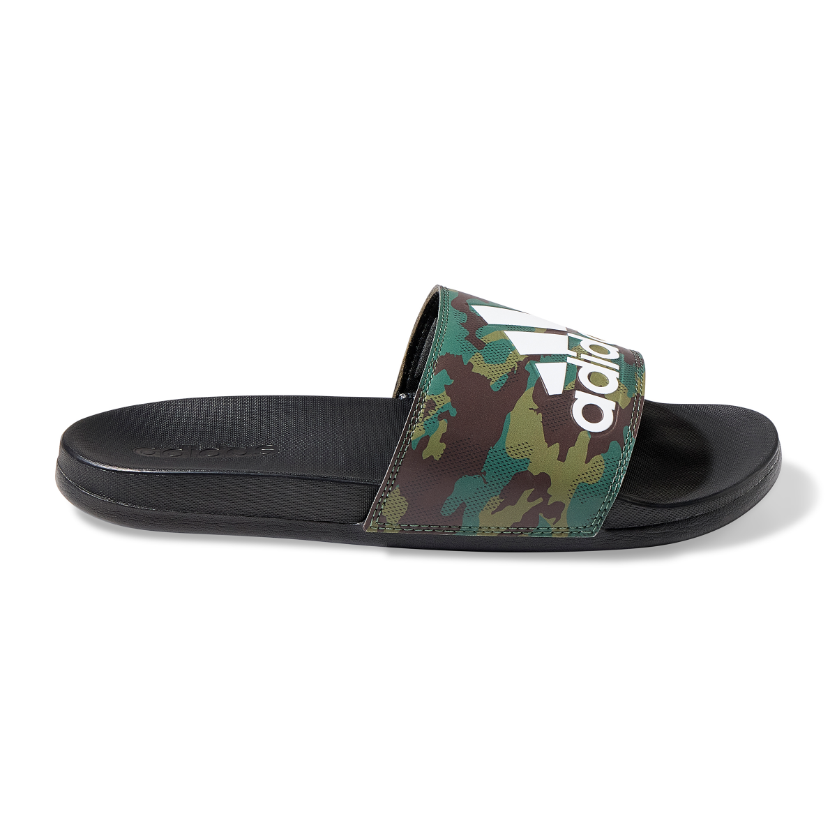 slide 2 of 6, Adidas Adilette Comfort Slide, Black, 14, 1 ct