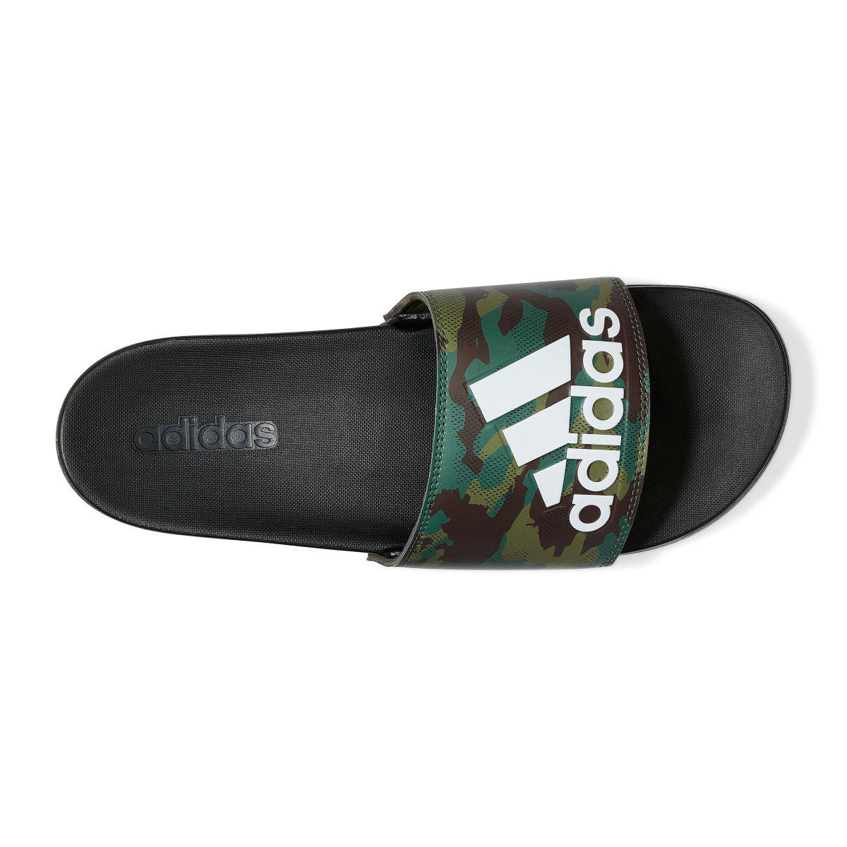slide 3 of 6, Adidas Adilette Comfort Slide, Black, 14, 1 ct