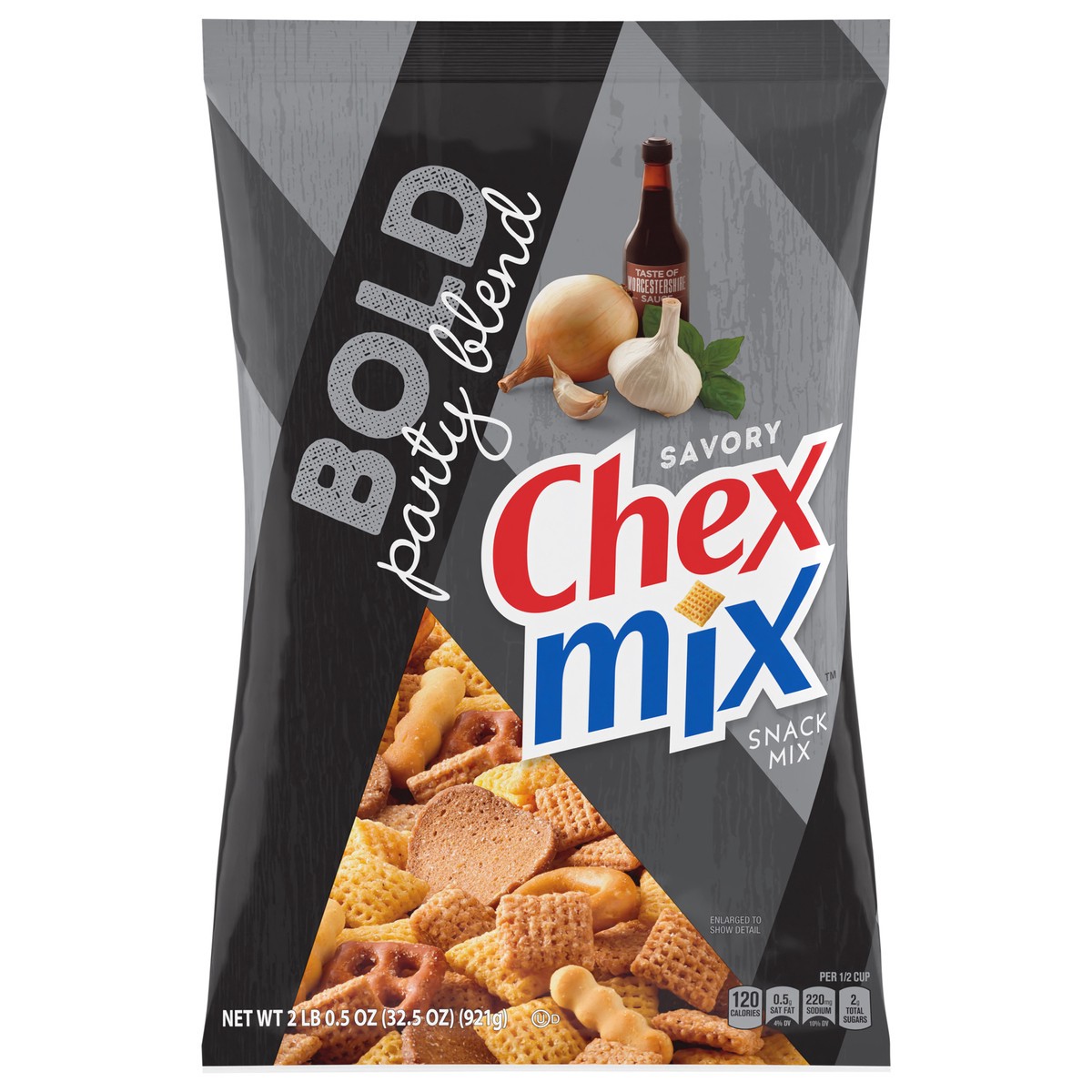 slide 4 of 14, Chex Mix Bold Party Blend Snack Mix, 32.5 oz