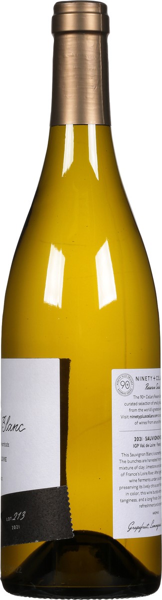 slide 5 of 10, 90+ Cellars Vallee de la Loire France Lot 213 Sauvignon Blanc 750 ml, 750 ml
