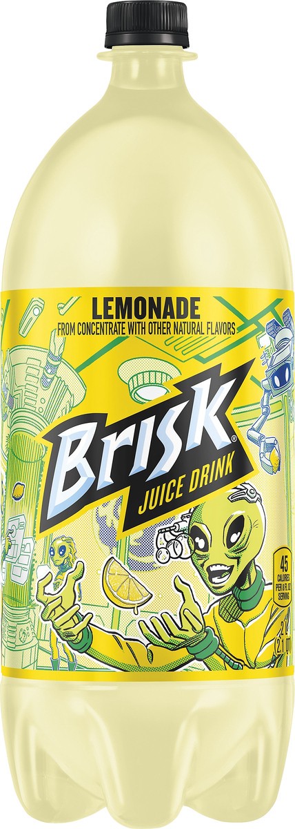 slide 3 of 3, Brisk Lemonade Juice Drink - 2 liter, 2 liter