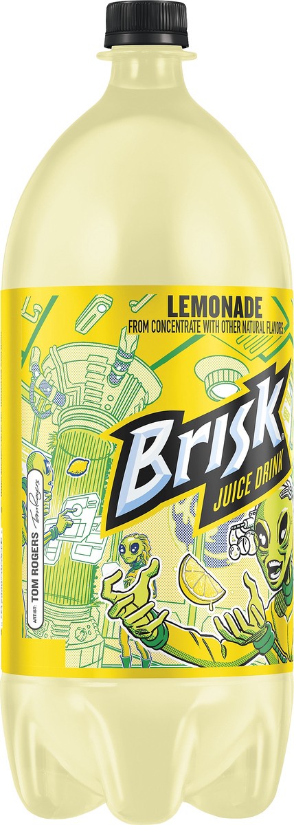 slide 2 of 3, Brisk Lemonade Juice Drink - 2 liter, 2 liter