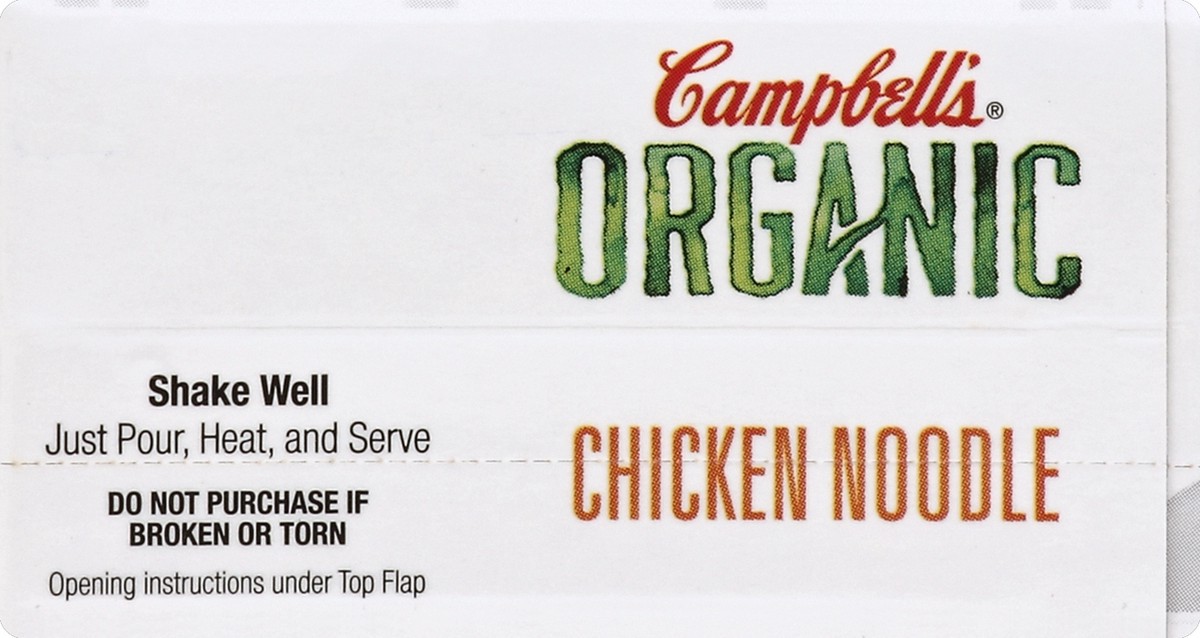 slide 2 of 4, Campbell's Organic Chicken Noodle Soup, 17 oz