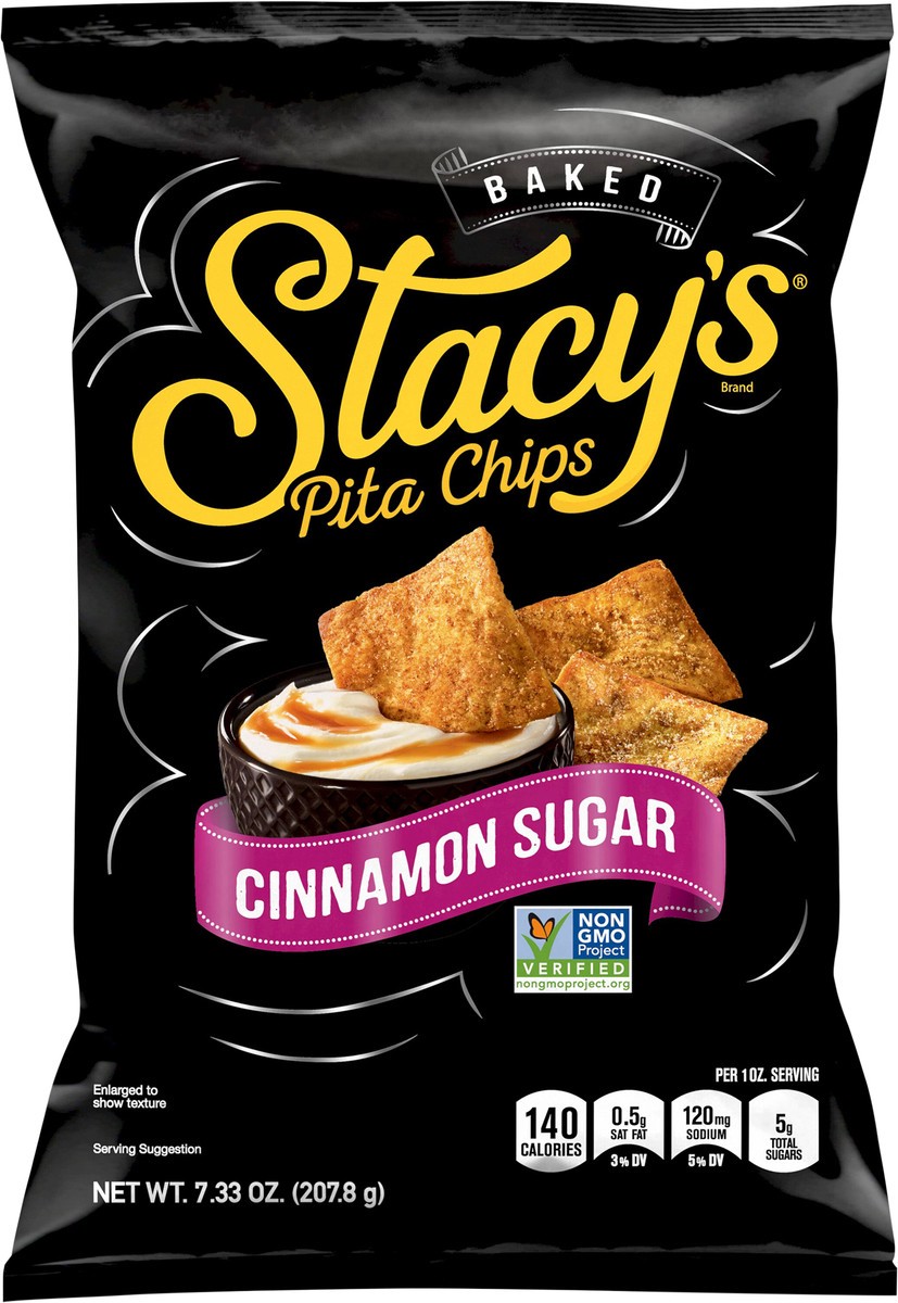 slide 3 of 3, Stacy's Baked Pita Chips Cinnamon Sugar 7.33 Oz, 7.33 oz