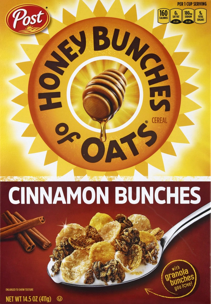 slide 13 of 13, Honey Bunches of Oats Cinnamon Bunches Cereal 14.5 oz, 14.5 oz