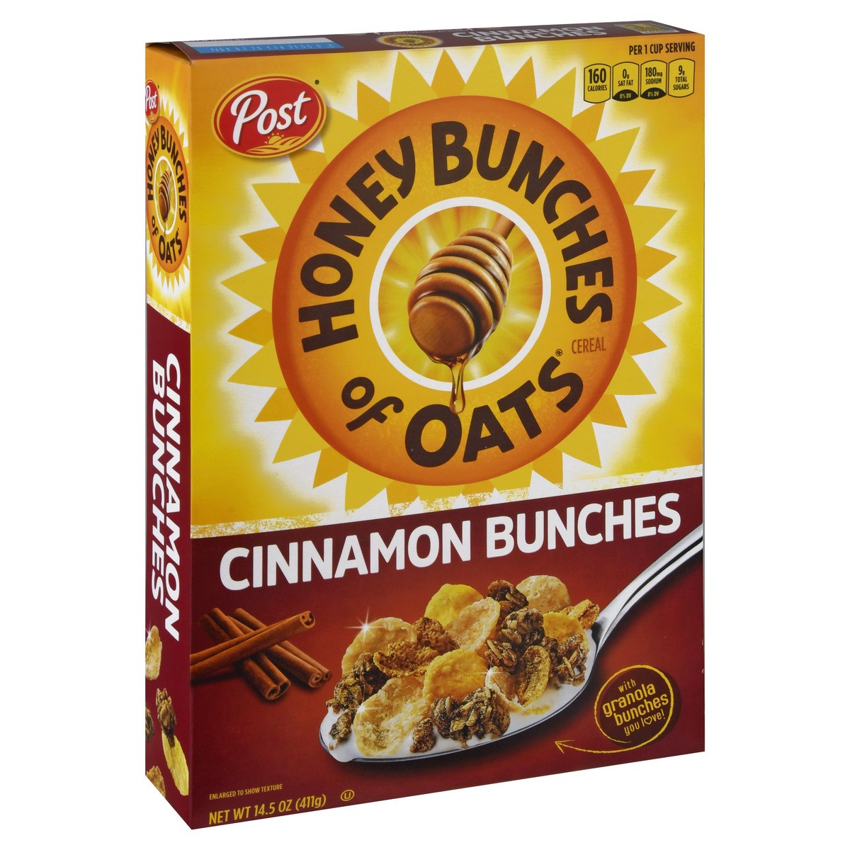 slide 6 of 13, Honey Bunches of Oats Cinnamon Bunches Cereal 14.5 oz, 14.5 oz