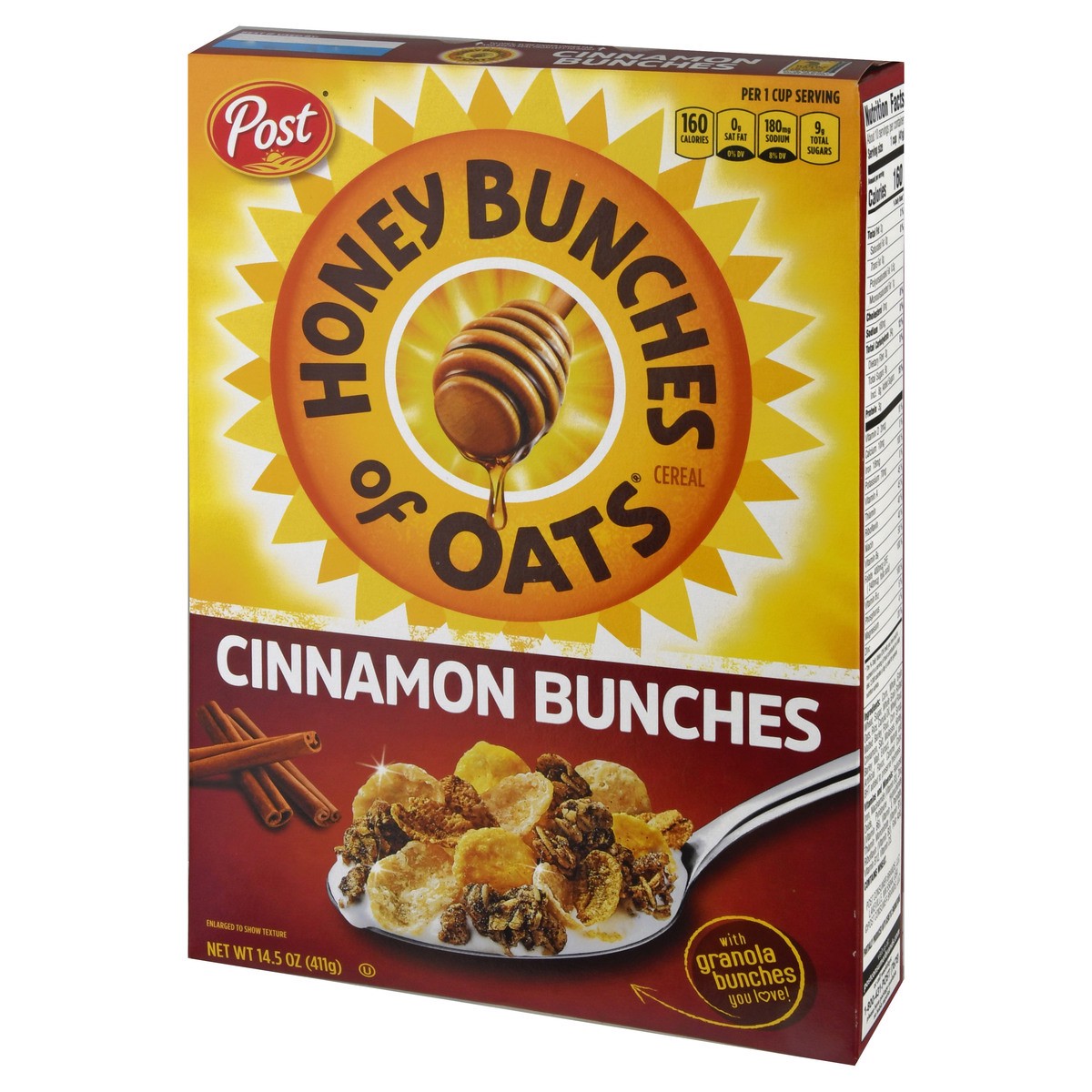 slide 7 of 13, Honey Bunches of Oats Cinnamon Bunches Cereal 14.5 oz, 14.5 oz