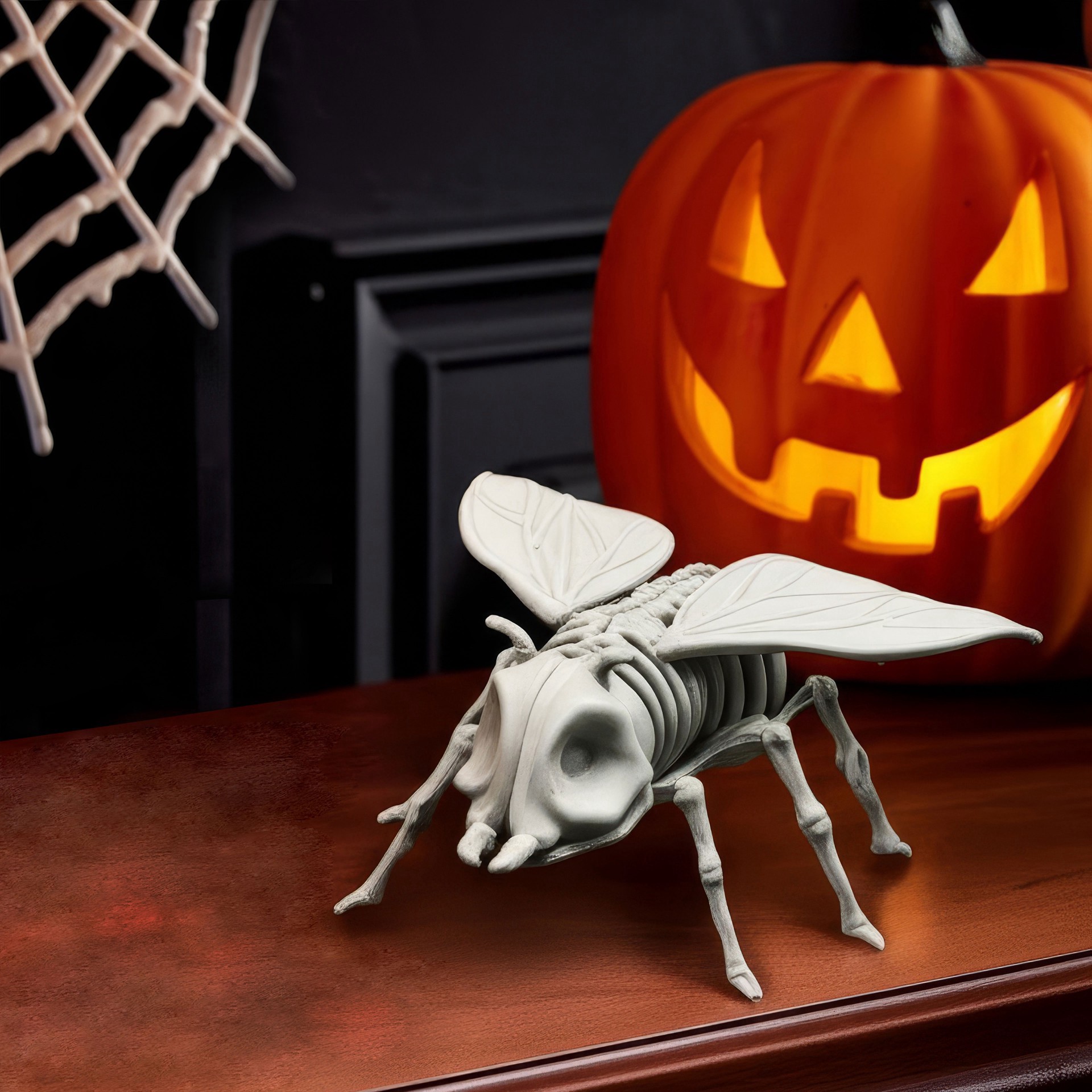 slide 2 of 4, 5.25" Fly Skeleton By Ashland, 5.25 in