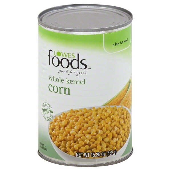 slide 1 of 2, Lowes Foods Whole Kernel Corn, 15.25 oz