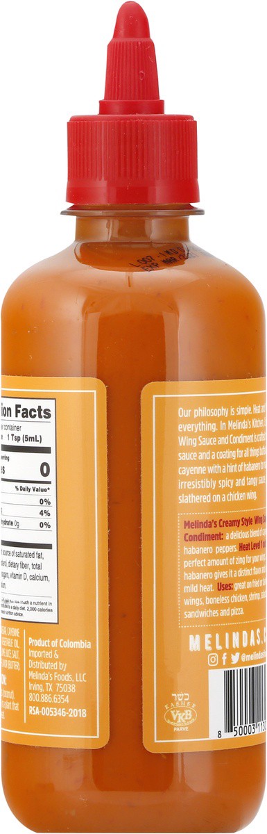 slide 5 of 7, Melinda's Sauce Wing Creamy Style, 12 oz
