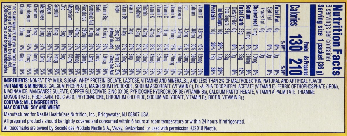 slide 3 of 5, Carnation Breakfast Essentials High Protein Powder Drink Mix Classic French Vanilla - 8 Packets, 10.16 oz