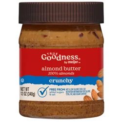 TRUE GOODNESS ALMOND CRUNCHY 12 OZ