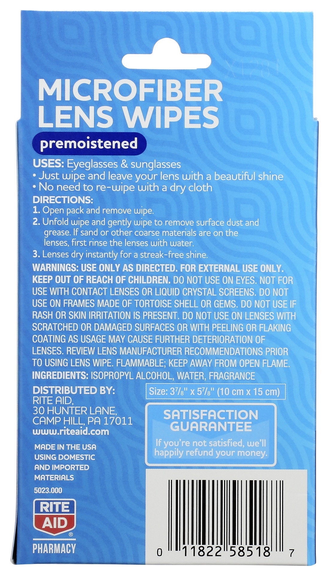 slide 2 of 3, Rite Aid Ra Lens Wipes Micro, 40 ct