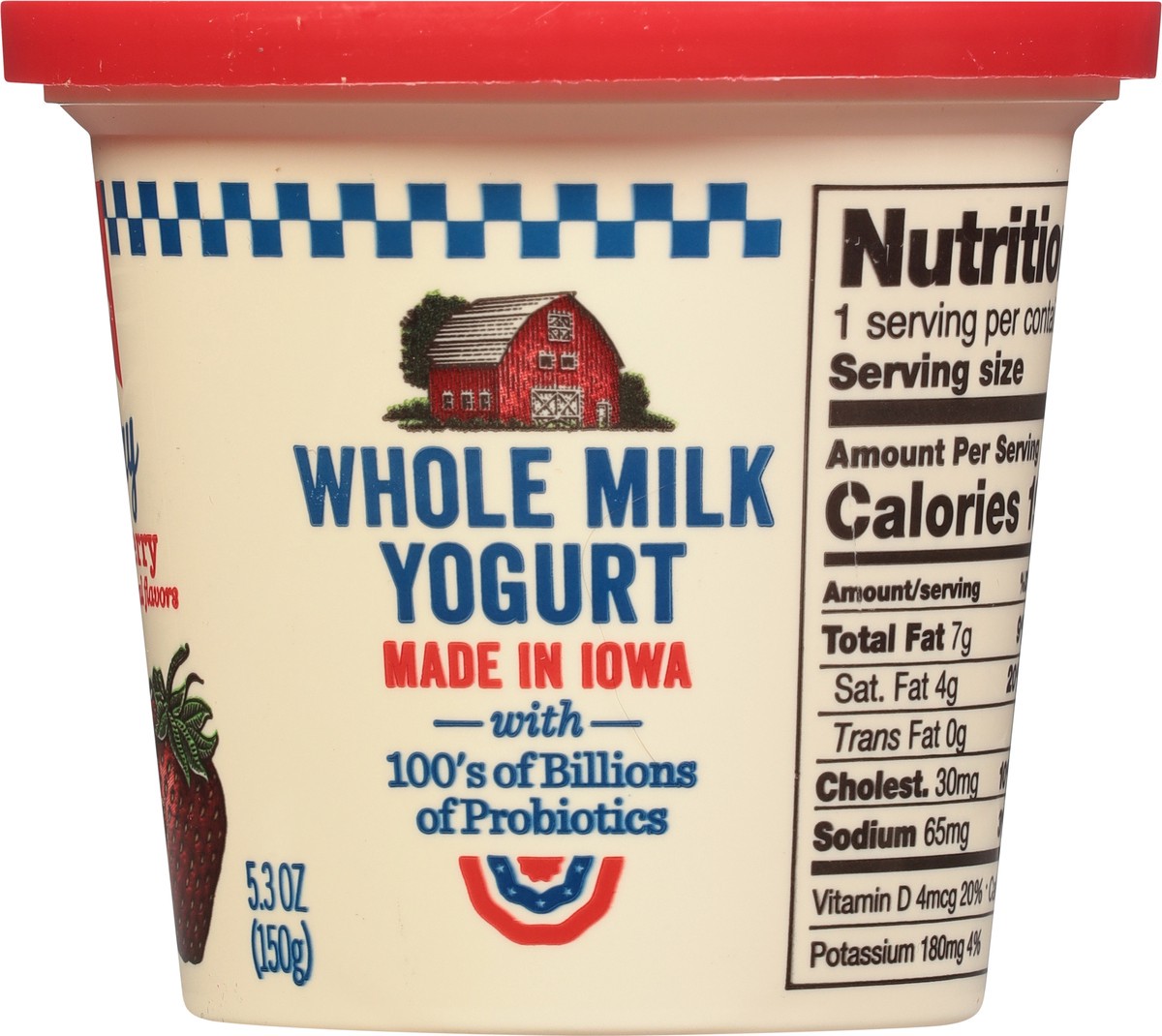 slide 8 of 9, AE Dairy Whole Milk Strawberry Yogurt 5.3 oz, 5.3 oz