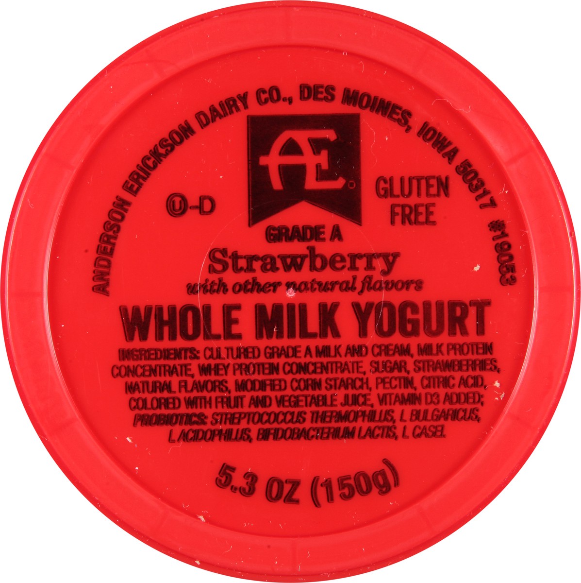 slide 9 of 9, AE Dairy Whole Milk Strawberry Yogurt 5.3 oz, 5.3 oz