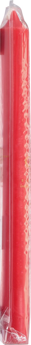 slide 3 of 9, Caspari 10 Inch Red Duet Crown Candles 1 ea, 1 ct