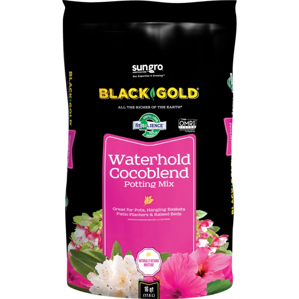 slide 1 of 1, Black Gold Waterhold Cocoblend Potting Soil - 16 Quart, 16 qt