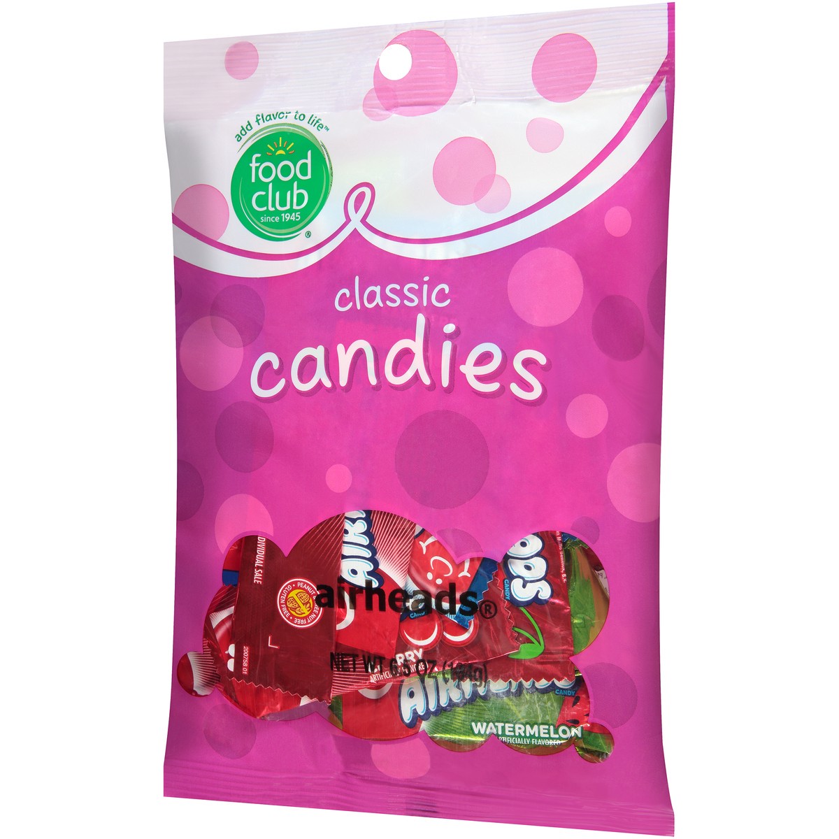 slide 3 of 10, Food Club Airheads Classic Candies, 6.5 oz