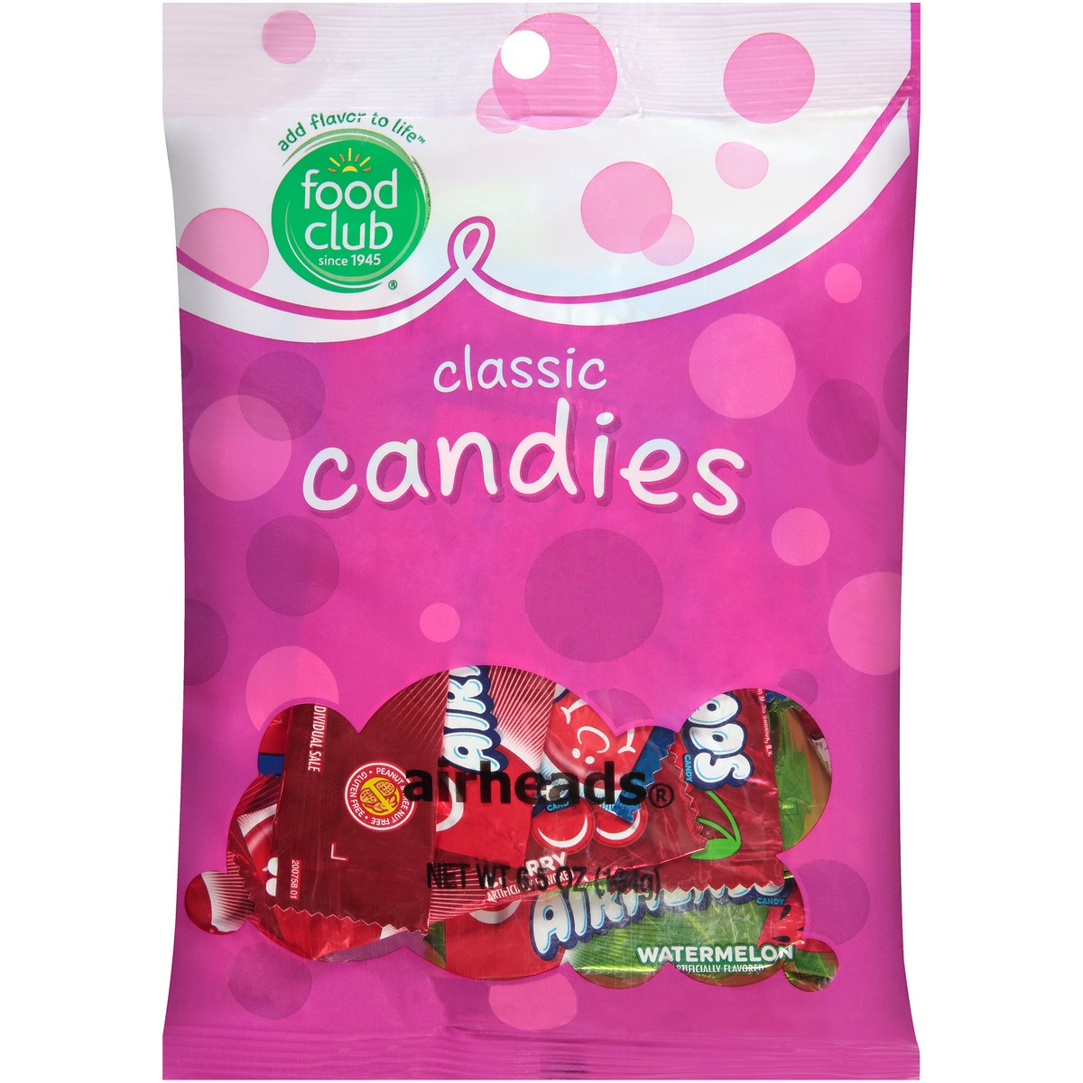 slide 9 of 10, Food Club Airheads Classic Candies, 6.5 oz