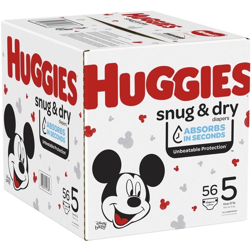 slide 1 of 1, Huggies Snug & Dry Diapers Big Pack - Size 5, 56 ct