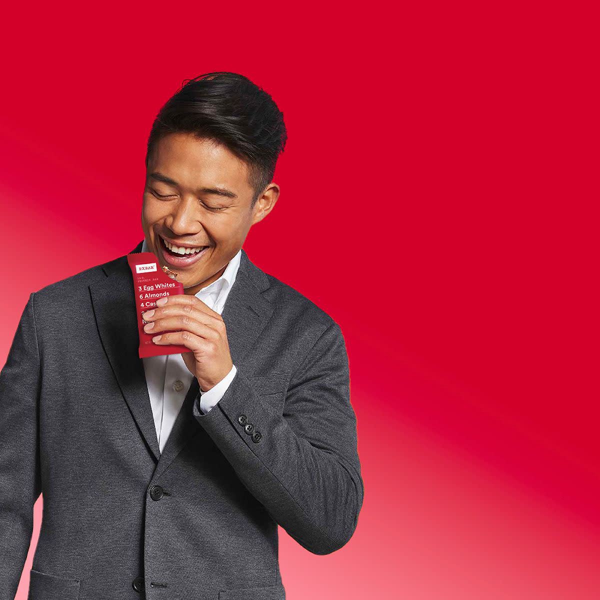 slide 3 of 5, RXBAR Protein Bars, 12g Protein, Gluten Free Snacks, Strawberry, 22oz Box, 12 Bars, 22 oz