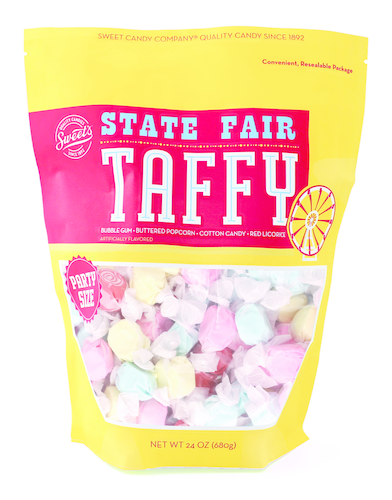 slide 1 of 1, Sweet's State Fair Taffy Pouch, 24 oz